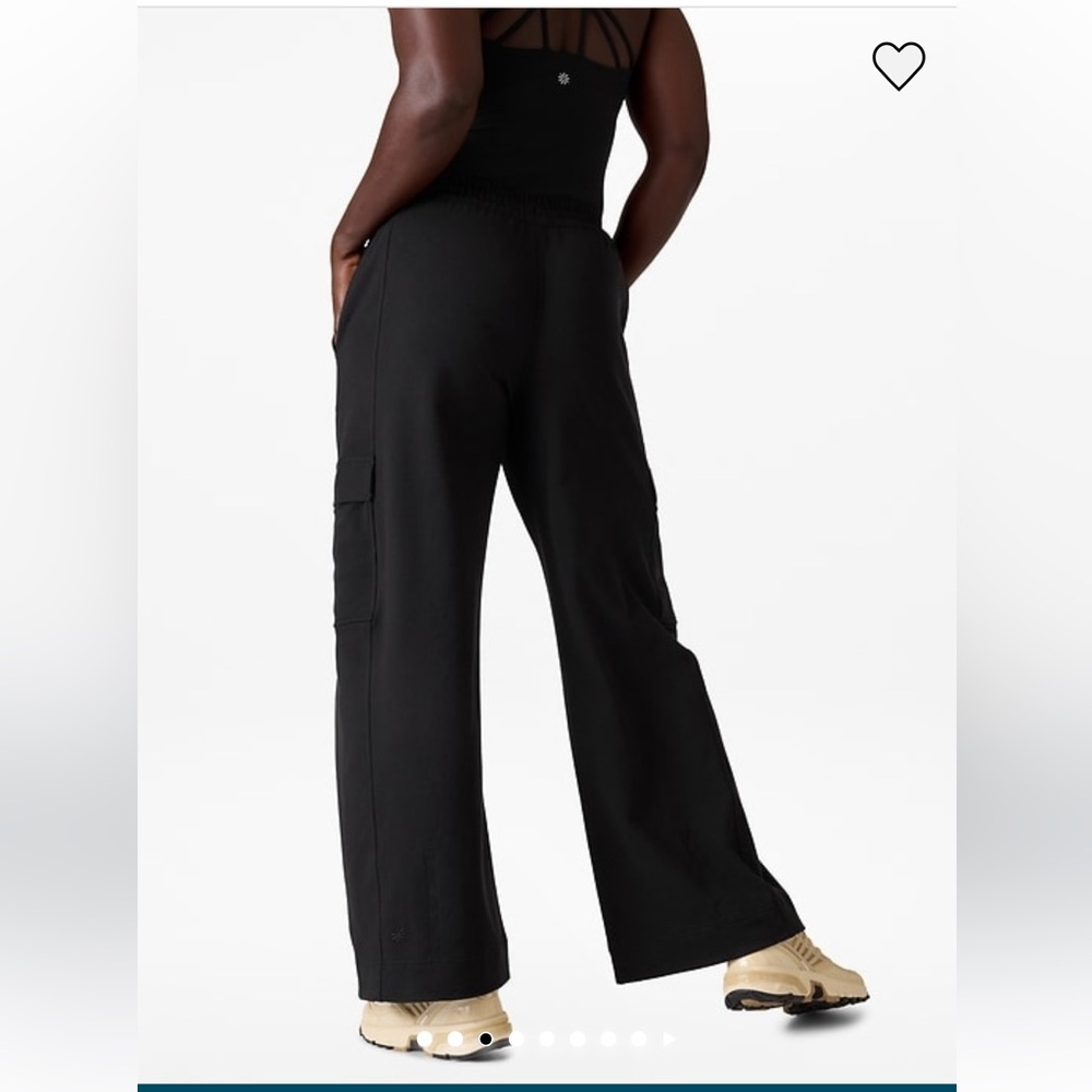 NWT- Athleta Retroterry High Rise Wide Leg Cargo - Picture 3 of 10